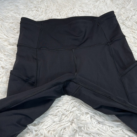 Lululemon Fast & Free Crop (19") Black - Picture 2 of 6